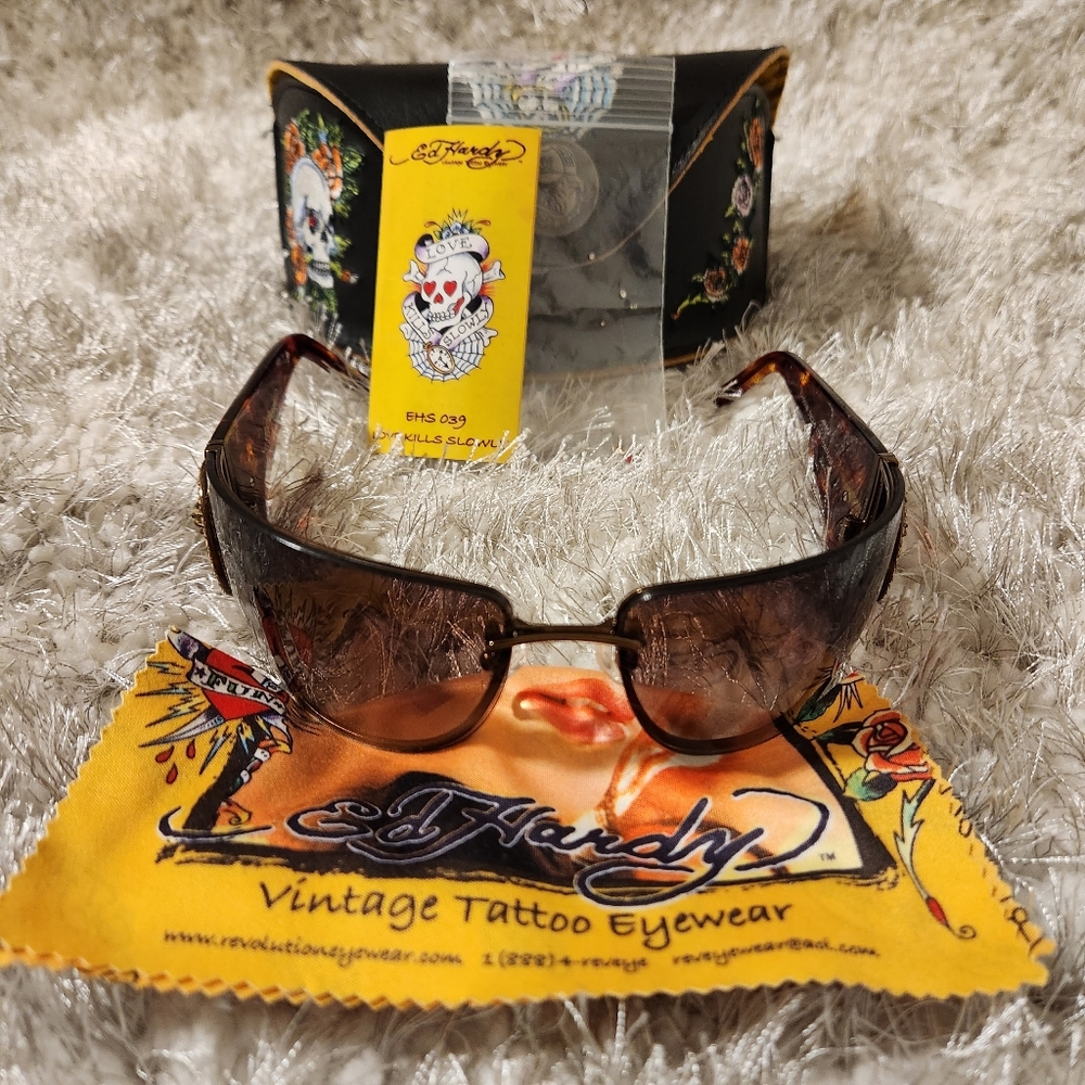 AUTHENTIC ED HARDY by Christian Audigier Tattoo Sunglasses